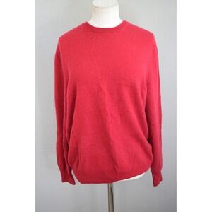 Naadam Cashmere Sweater Medium Red Crewneck Long Sleeve Women Luxury Knitwear